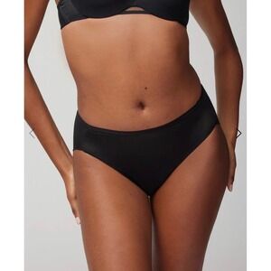 SOMA Vanishing Edge High Leg Panty Medium Black NEW 2 Pairs Modern Modest